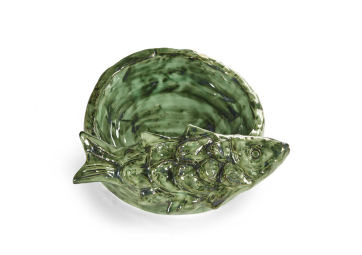 Assiette de service Cosas Lindas vert en grès - SERAX