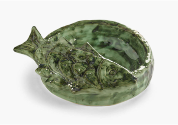 Assiette de service Cosas Lindas vert en grès - SERAX