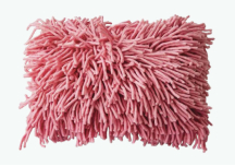 Coussin Rugged Woolen pink 70x45 cm - HK LIVING
