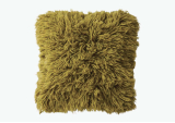 Coussin Fluffy olive 50x50 cm - HK LIVING