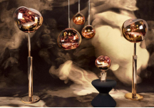 Lampadaire Melt cooper en acier et polycarbonate - TOM DIXON