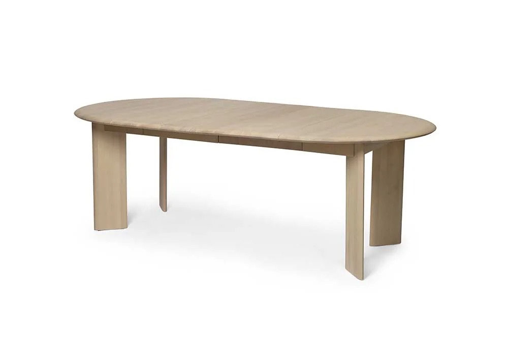 TABLE EXTENSIBLE BEVEL - FERM LIVING en chêne naturel